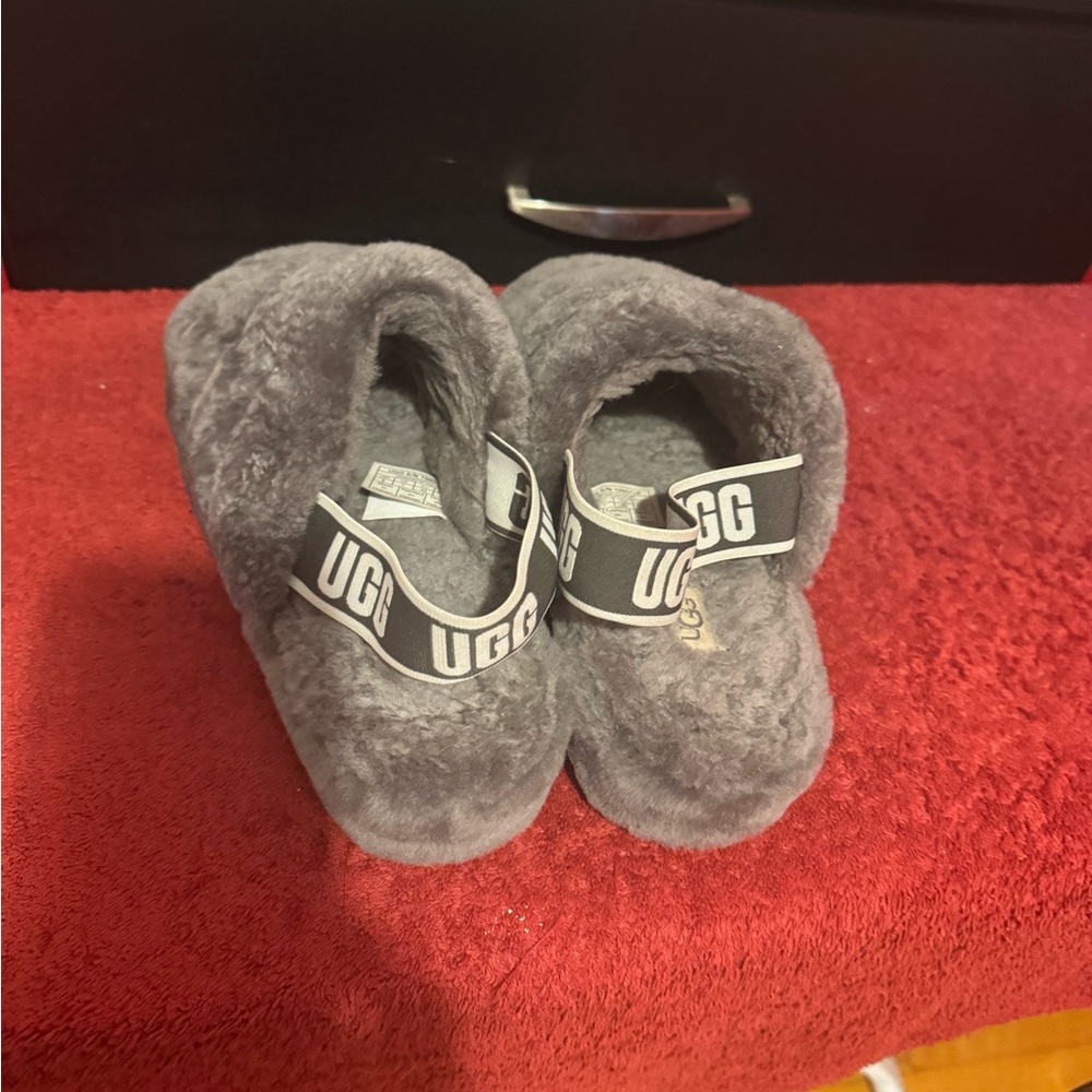 UGG Kids Cozy Gray Slippers